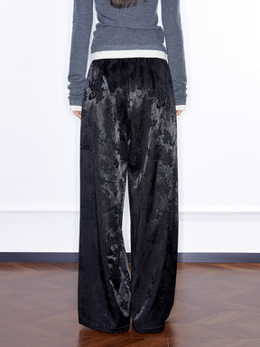 MUKZIN Linglong“Stardust”Slightly Straight Casual Wide-leg Pants