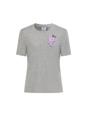 MUKZIN“Capsule Collection”Cotton Casual Versatile Short-Sleeve T-Shirt with 3D Fruit Pattern