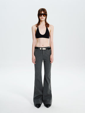 MUKTANK×MODULER Slim-Fit Flared Dress Pants