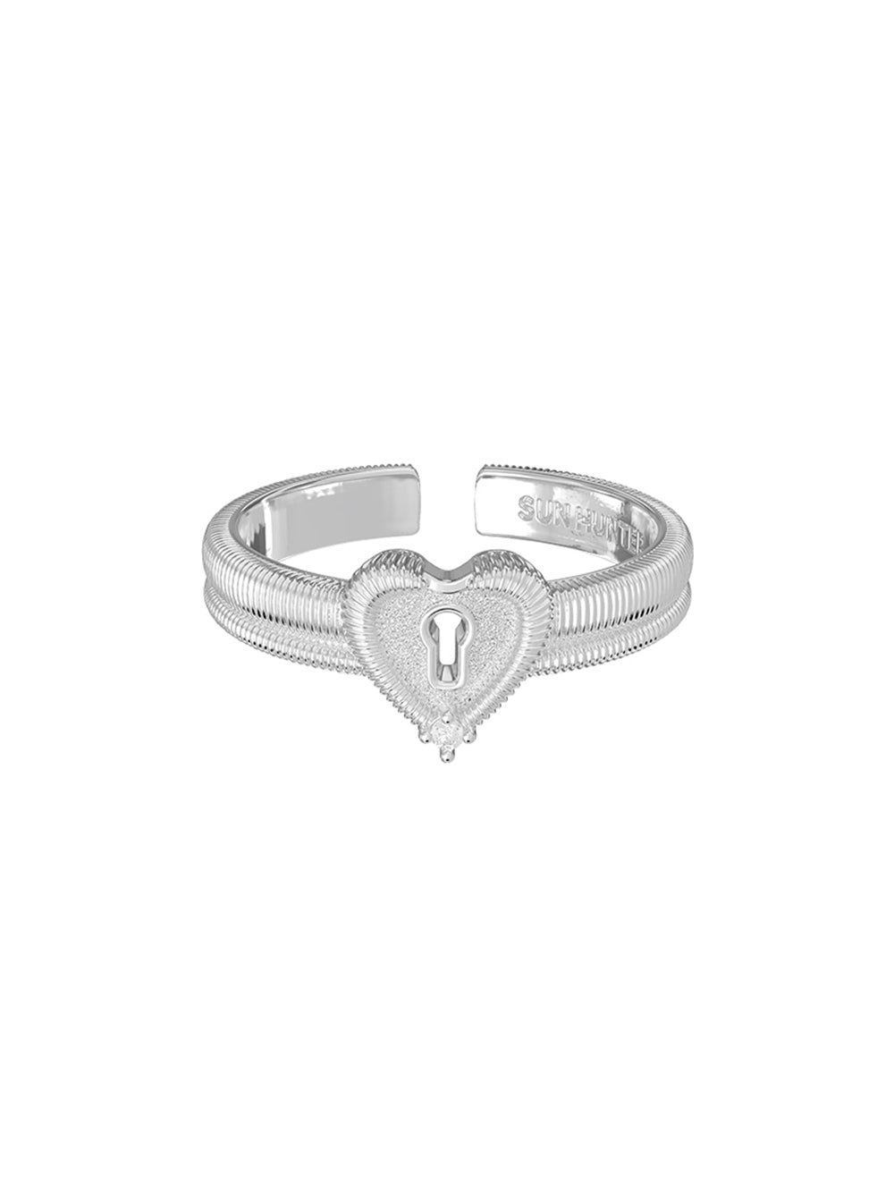 MUKTANK×SUN HUNTER Narrow lace lock core ring
