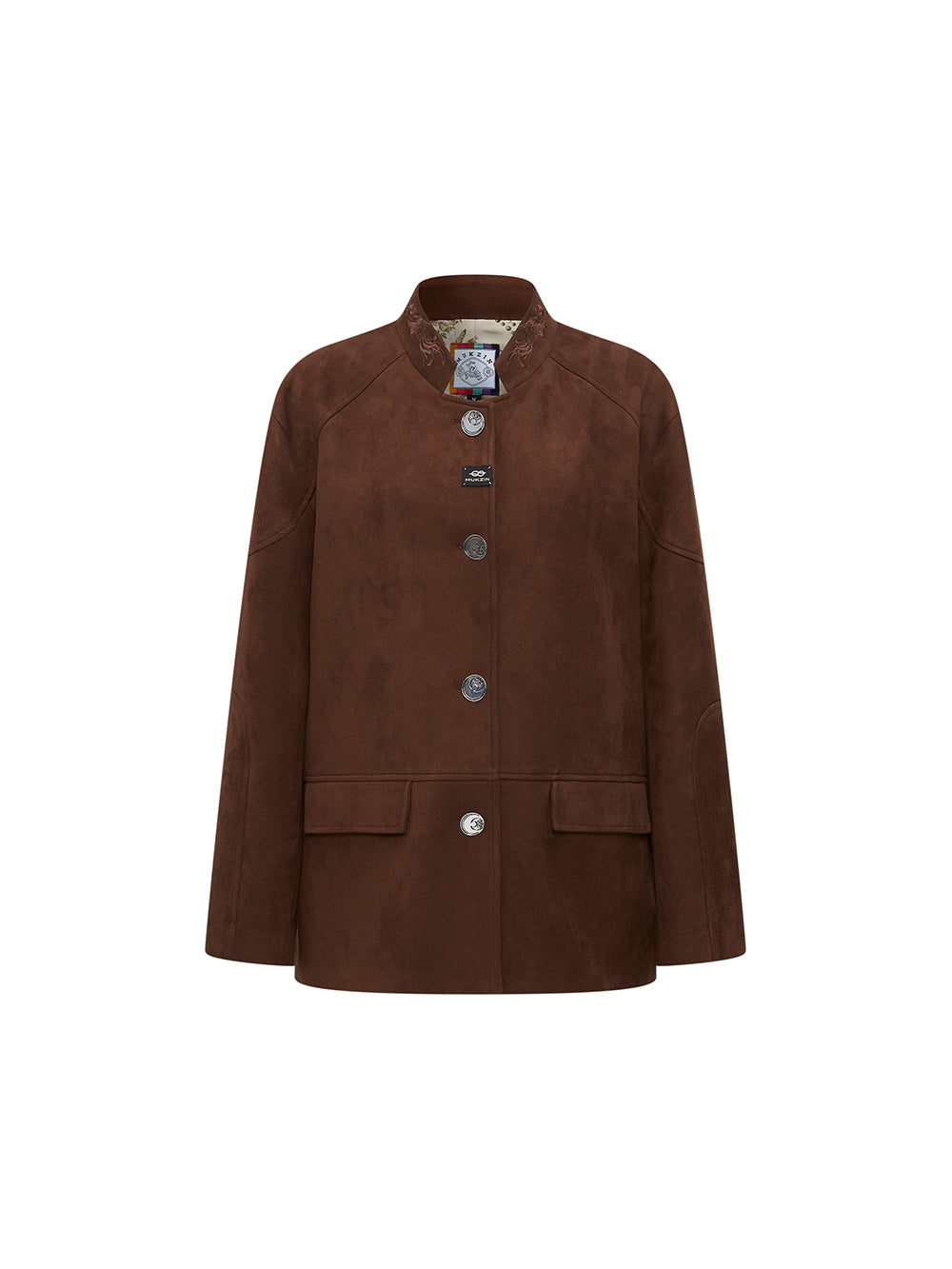 MUKZIN Linglong "Wandering Poet" Retro Suede Tang Suit Jacket