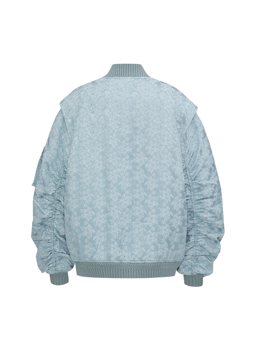 MUKZIN“Realm of Ethereal Mist”Retro Tie - Dye Embroidered Loose Bomber Jacket