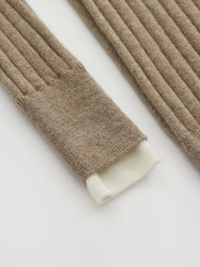 MUKZIN Linglong“bamboo joint”Slim-fit Cashmere Blended Sweater.