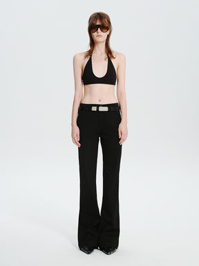 MUKTANK×MODULER Slim-Fit Flared Dress Pants