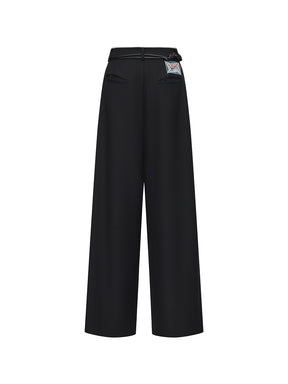 MUKZIN  Linglong  “Linglongzi”Simple Wide Leg Suit Pants