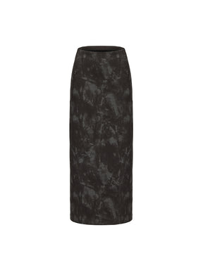 MUKTANK×ARDENCODE Washed-out Knit Midi Skirt