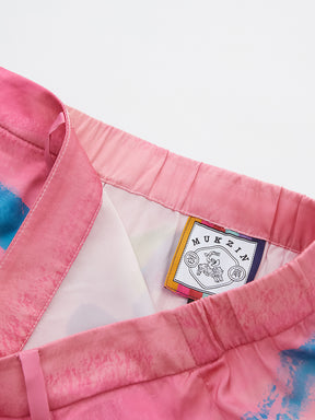Mukzin "Ode To The New Summer"Half-Skirt With Graffiti Art Style And Colorful Prints