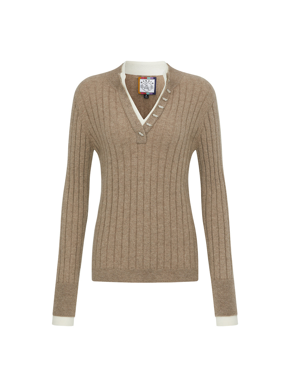 MUKZIN Linglong“bamboo joint”Slim-fit Cashmere Blended Sweater.