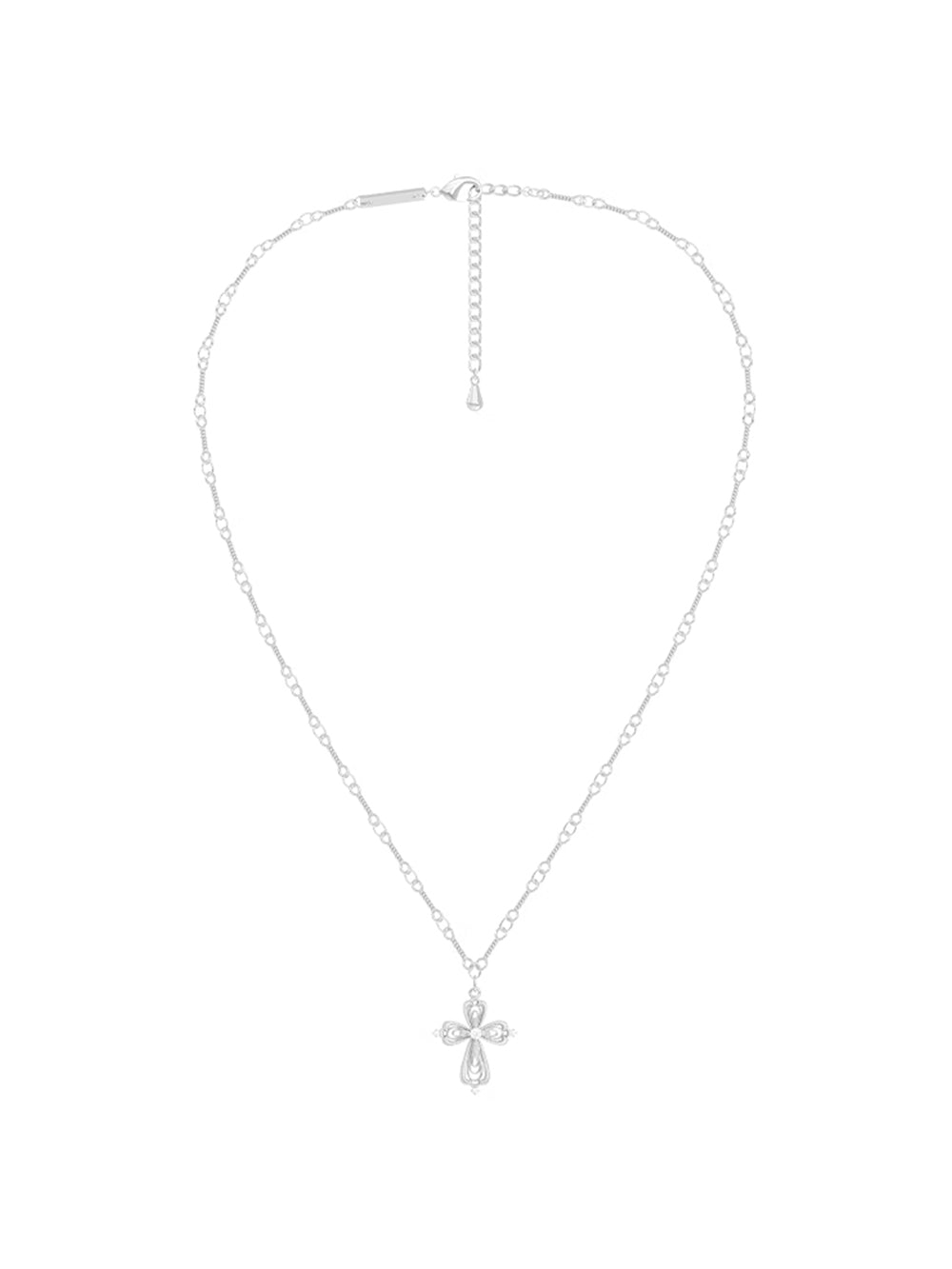 MUKTANK×SUN Lace cross plain chain