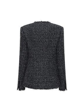 MUKZIN Linglong New Chinese-style Tweed Chanel Style Jacket