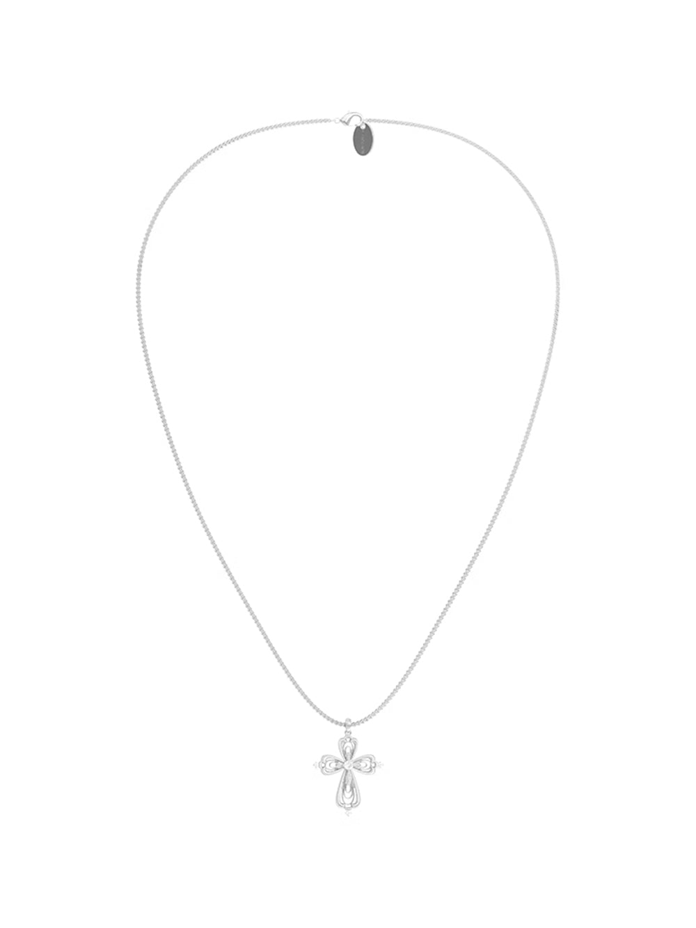 MUKTANK×SUN Oversized lace cross long chain