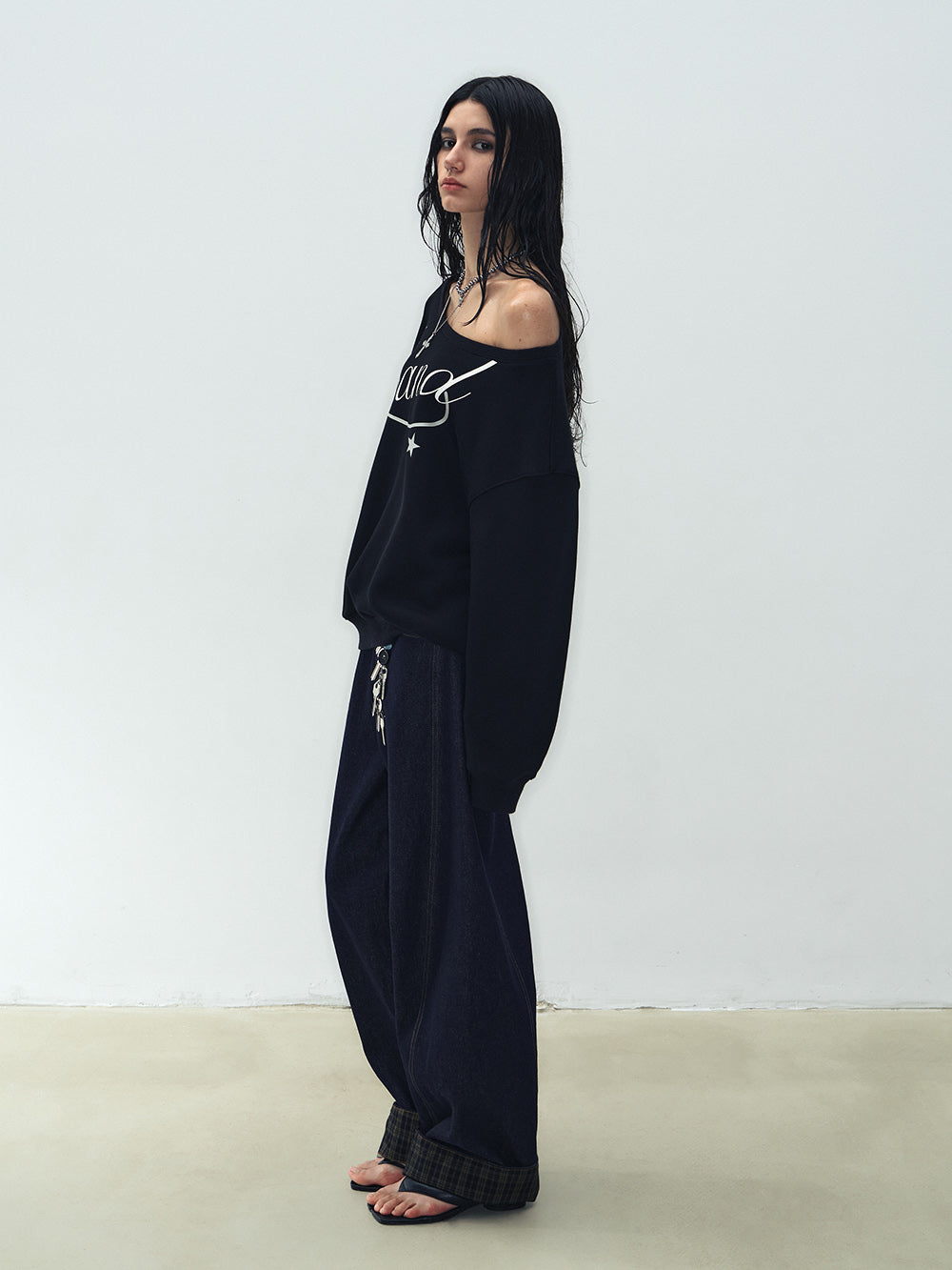 MUKTANK X WESAME Spliced Sickle Pants