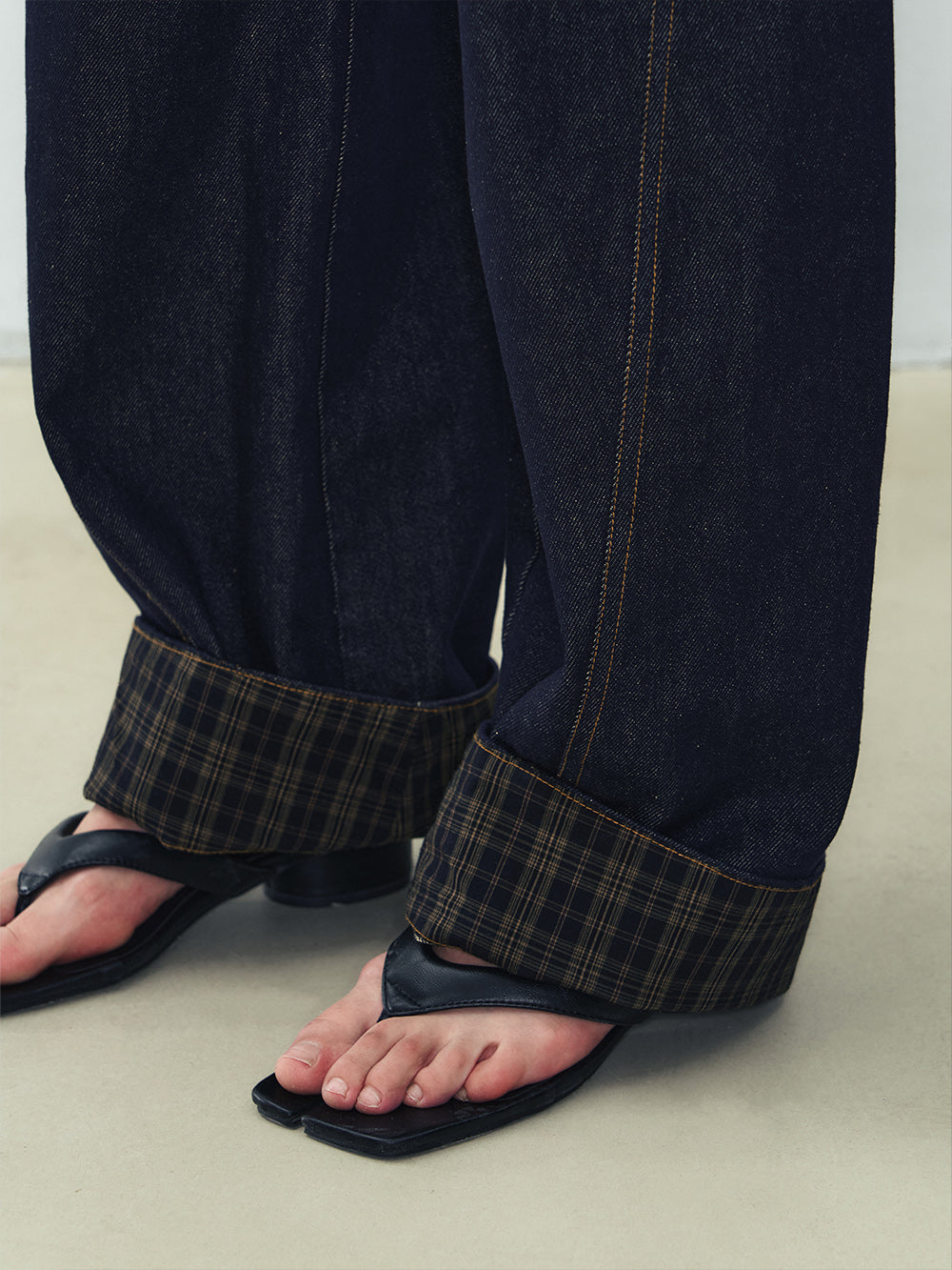 MUKTANK X WESAME Spliced Sickle Pants