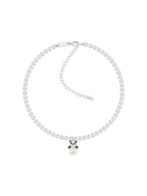 MUKTANK¡ÁSUN HUNTER Panda Full-Strand Large Faux Pearl Necklace