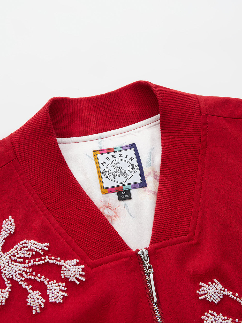 MUKZIN Spring Prelude "Zebra Finch" Chinese-style Baseball Jacket with a Sense of Design