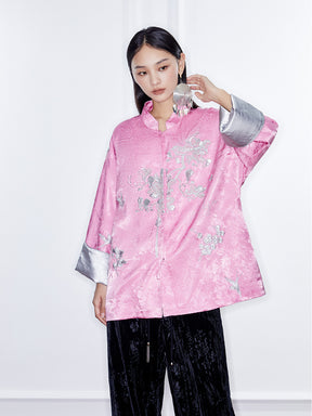 MUKZIN  Linglong "Night Banquet" Chinese Embroidered Jacquard Coat