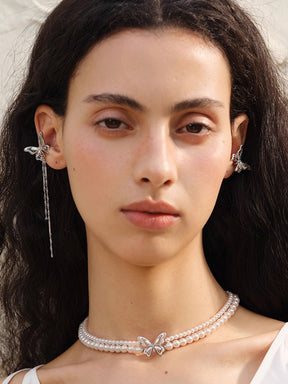 MUKTANK×SUN HUNTER “Emergence”Lace Butterfly Ear Cuff