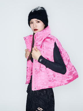 MUKZIN Linglong "Orchid Pavilion" Short-style Design Down Vest