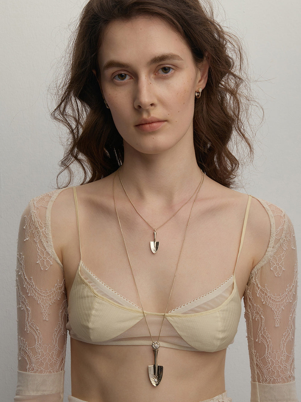 MUKTANK×SUN HUNTER Garden Daisy Shovel Long Necklace
