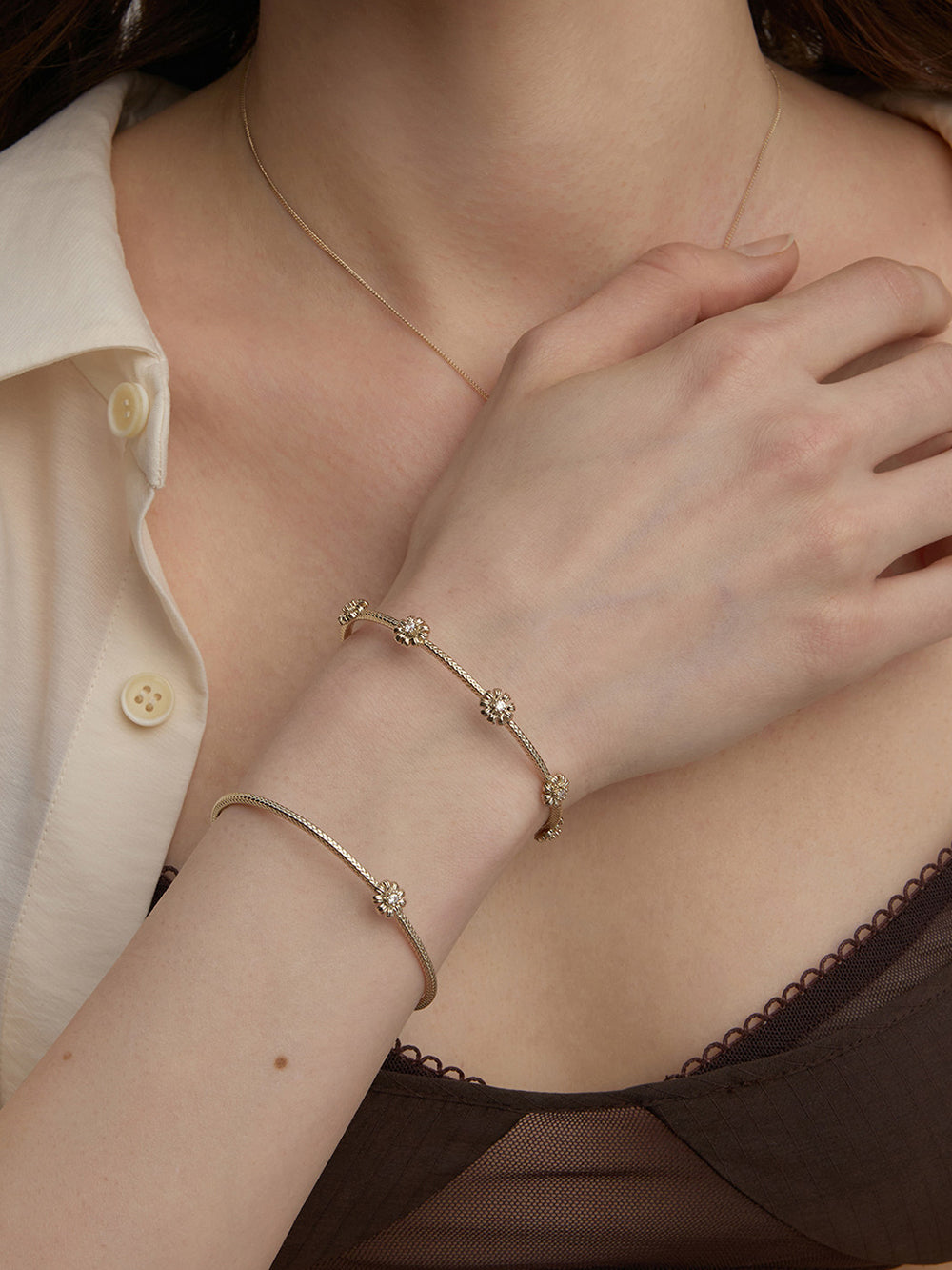 MUKTANK×SUN HUNTER Garden Full Daisy Bracelet