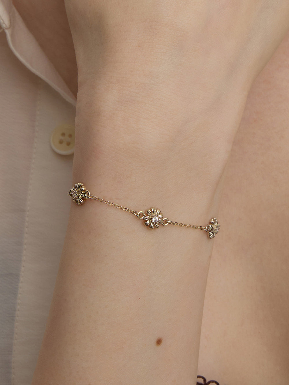 MUKTANK×SUN HUNTER Garden Mini Daisy Bracelet