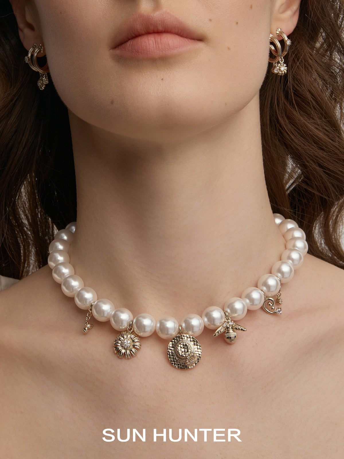 MUKTANK×SUN HUNTER Garden Pearl Necklace