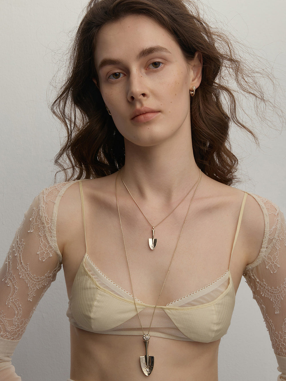 MUKTANK×SUN HUNTER Garden Daisy Shovel Long Necklace