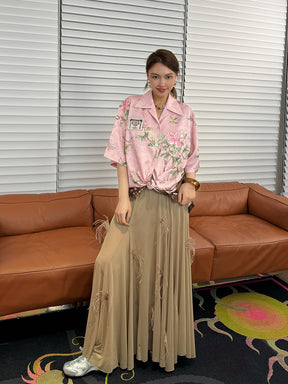 Mukzin“Capsule Collection”New Chinese-Style Elegant Goddess Long Half Skirt