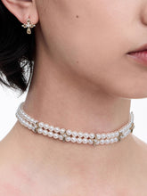 MUKTANK×SUN HUNTER Lace cross pearl neck chain