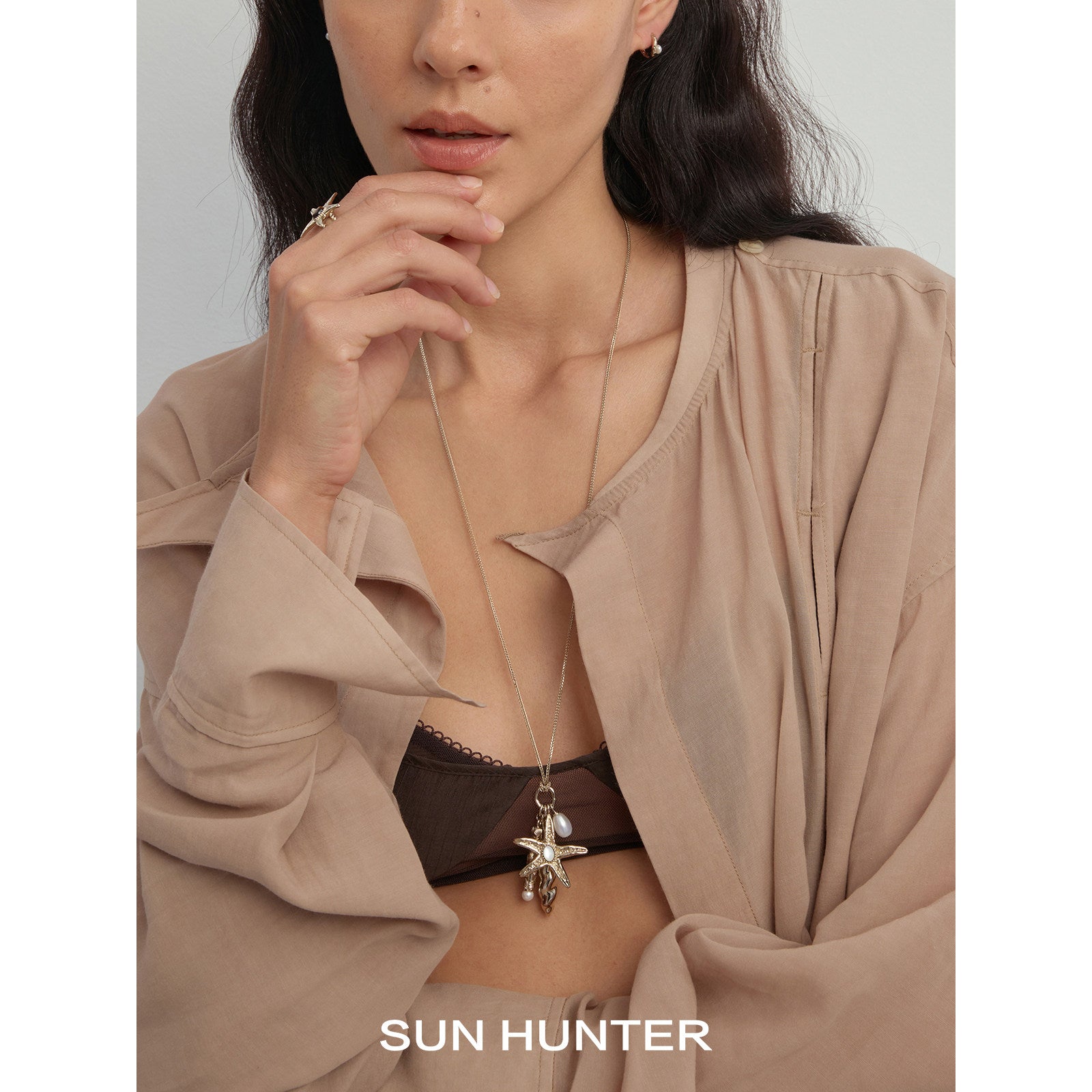 MUKTANK×SUN HUNTEROcean Starfish Tassel Necklace