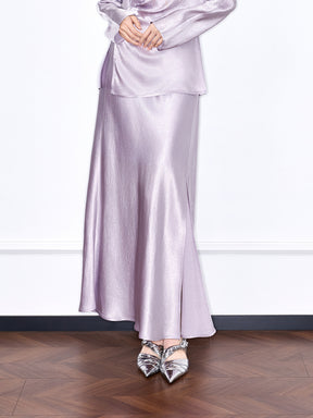 MUKZIN "Capsule Collection" Versatile Slit Mermaid Silky Maxi Dress in New Chinese Style