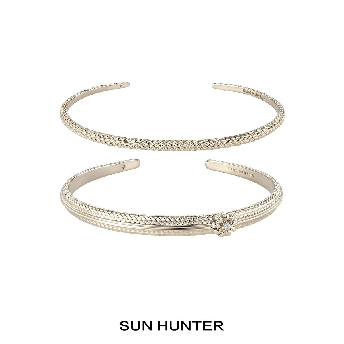 MUKTANK×SUN HUNTER Garden Woven Bangle (Daisy Edition)