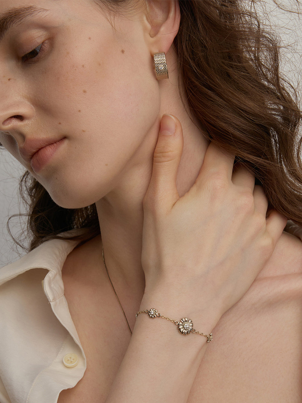 MUKTANK×SUN HUNTER Garden Full Daisy Bracelet