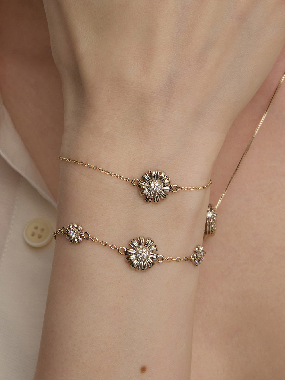 MUKTANK×SUN HUNTER Garden Full Daisy Bracelet