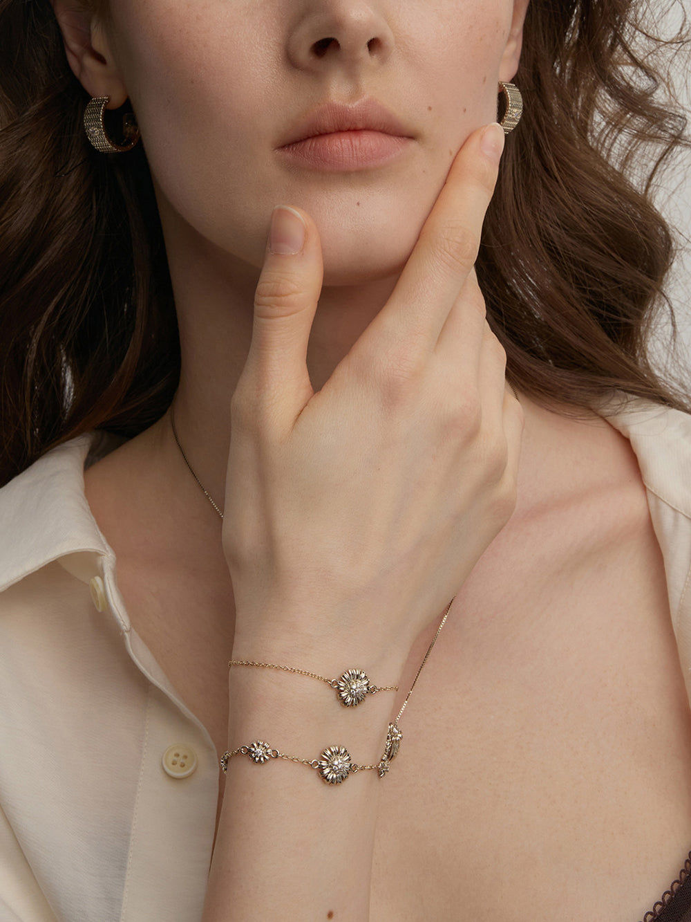 MUKTANK×SUN HUNTER Garden Single Daisy Bracelet