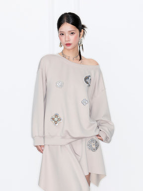 MUKZIN“Capsule Collection”Vintage Style Casual Pullover Top