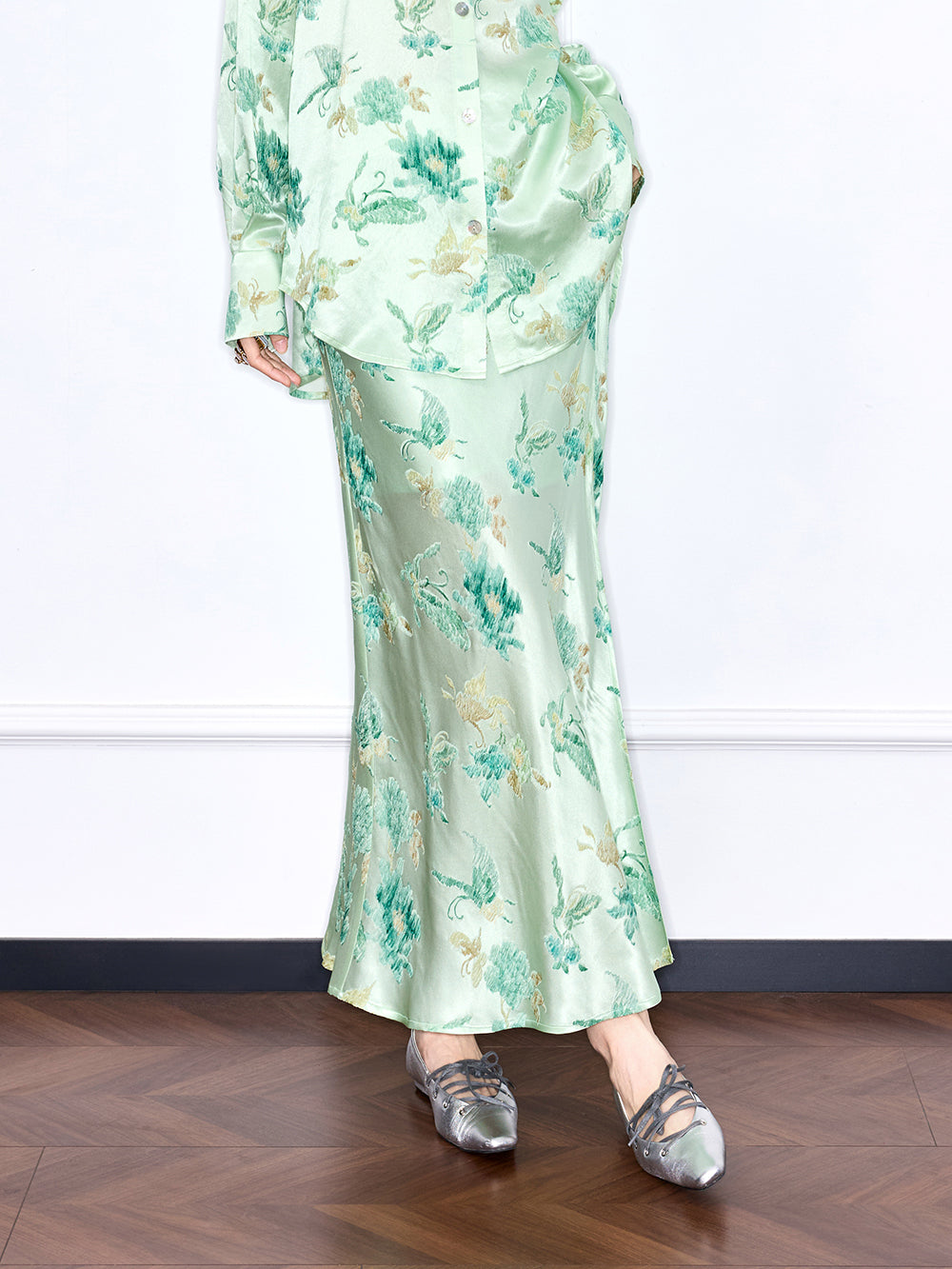 MUKZIN "Capsule Collection" Designer New Chinese Style Mulberry Silk Suit Pants