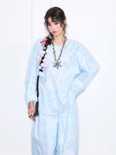 MUKZIN“Realm of Ethereal Mist”Romantic hollow-out shirt