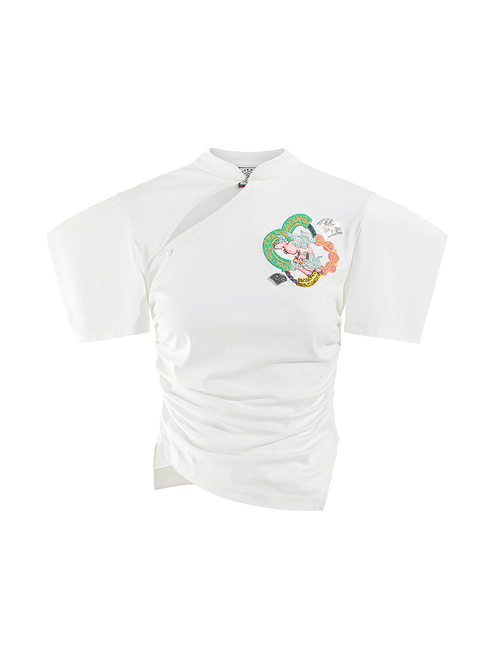 mukzin Tシャツ MUKZIN New Chinese Style Trend Original Slim Look-thin T-shirts