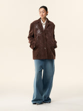 MUKTANK×LOUMUTAKU Embroidered Jacquard Velvet Blazer