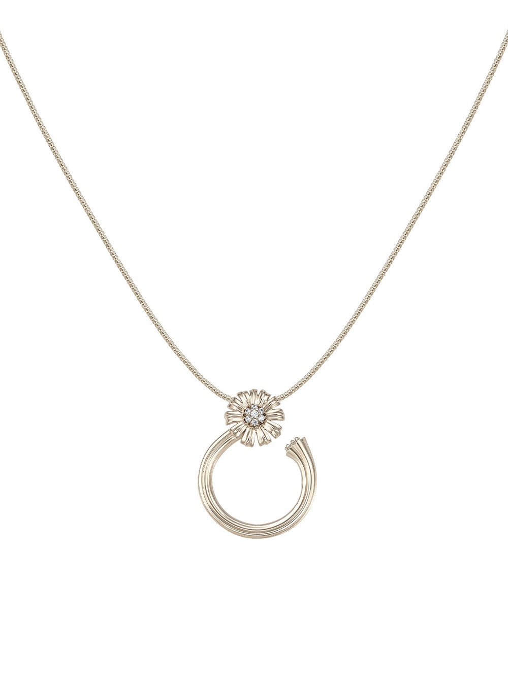MUKTANK×SUN HUNTER Garden Daisy Stem Necklace