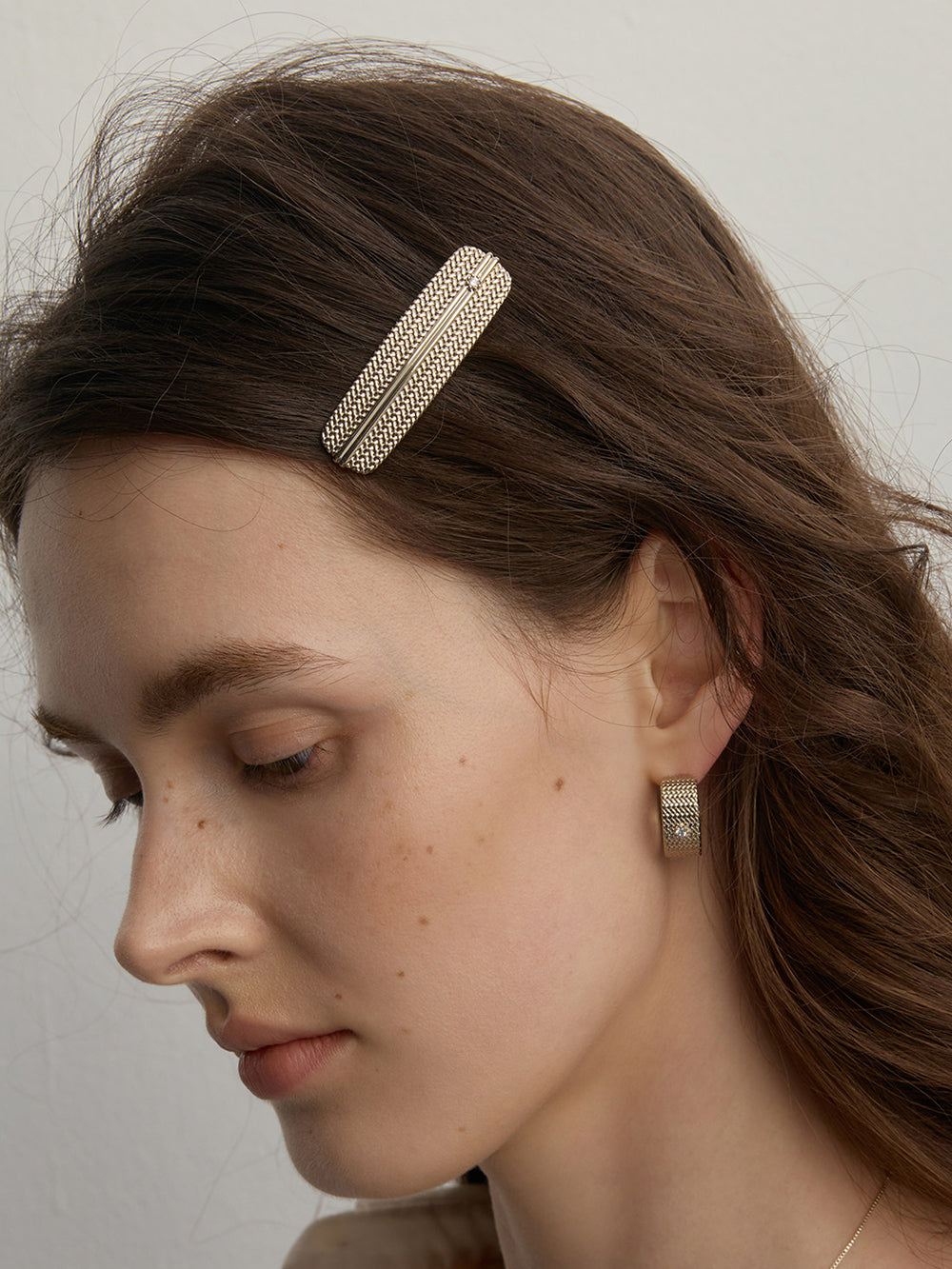 MUKTANK×SUN HUNTER Garden Woven Solitaire Hair Clip