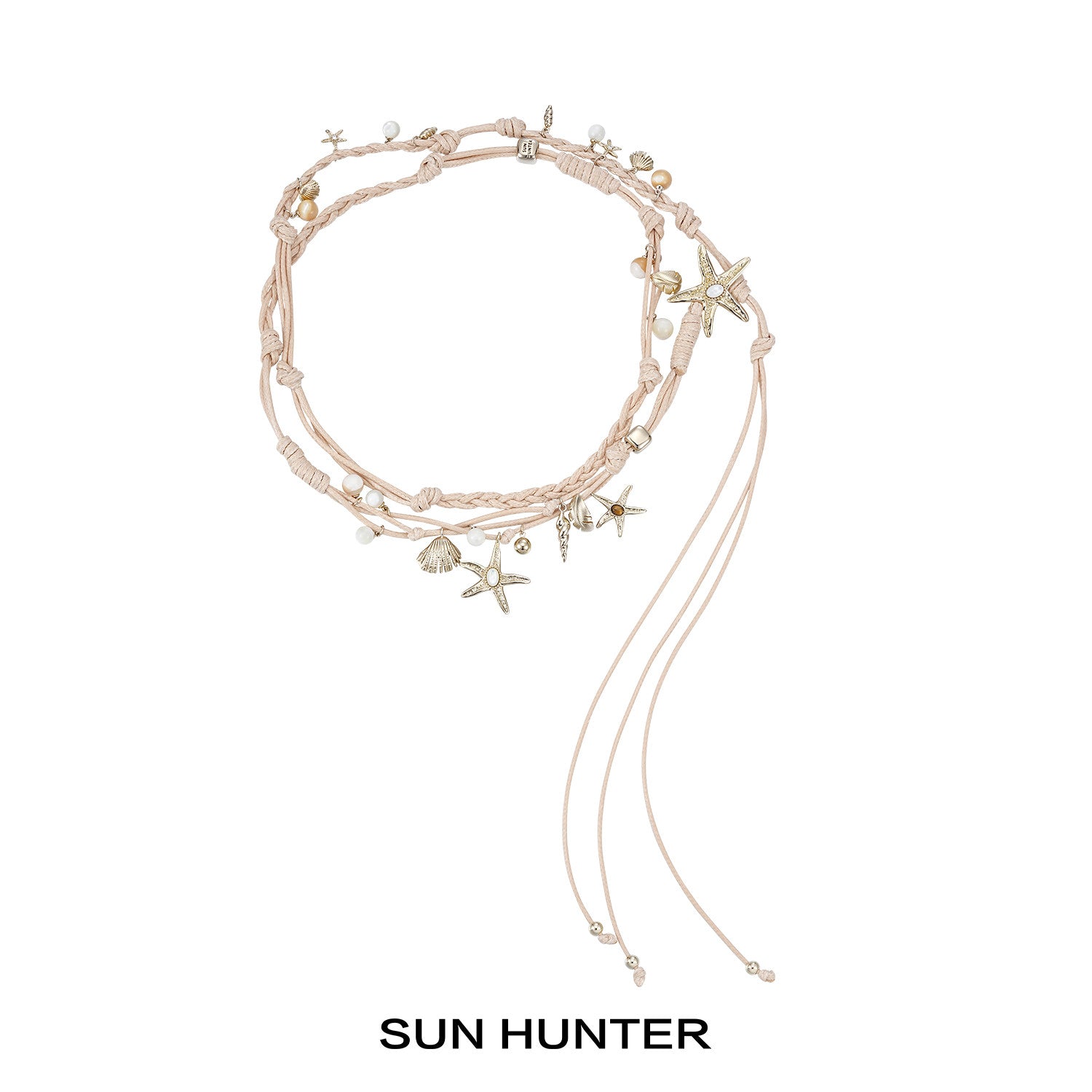 MUKTANK×SUN HUNTER Ocean woven necklace