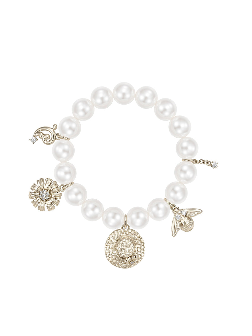 MUKTANK×SUN HUNTER Garden Stretch Pearl Bracelet