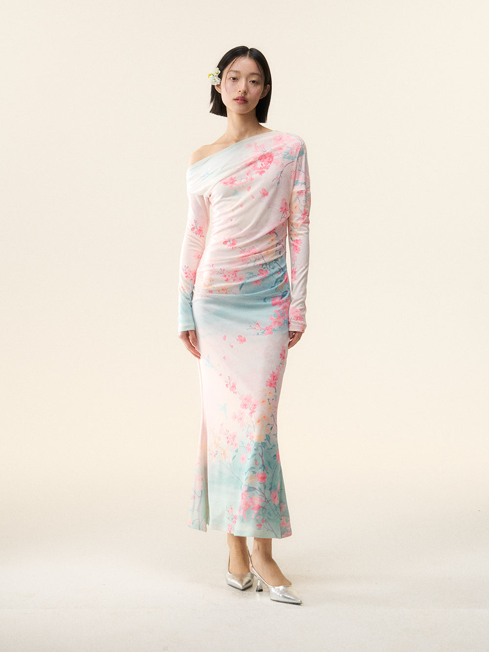 MUKTANK×LOUMUTAKU The Peach Blossom Spring Dress