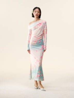MUKTANK×LOUMUTAKU The Peach Blossom Spring Dress