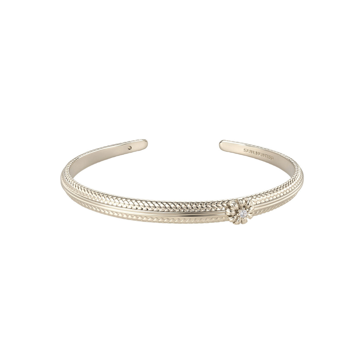 MUKTANK×SUN HUNTER Garden Woven Bangle (Daisy Edition)