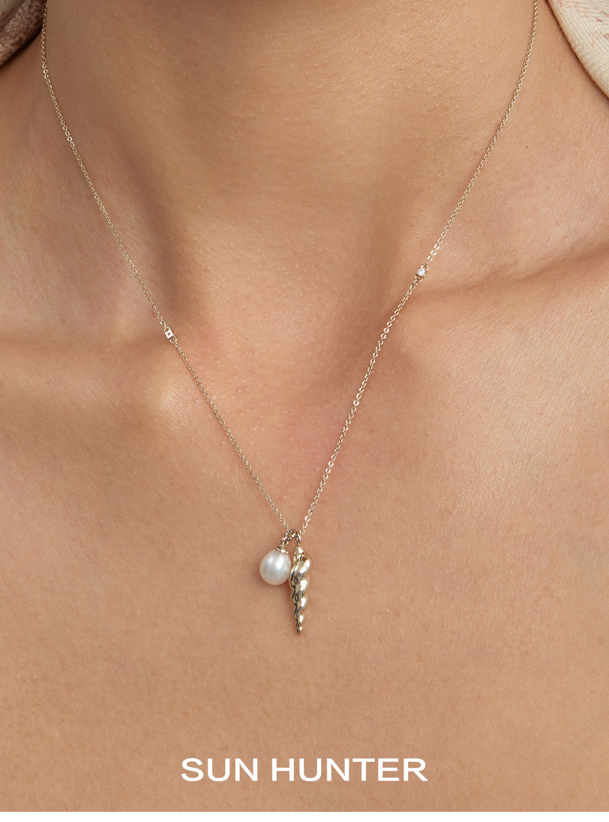 MUKTANK×SUN HUNTEROcean Conch Plain Chain