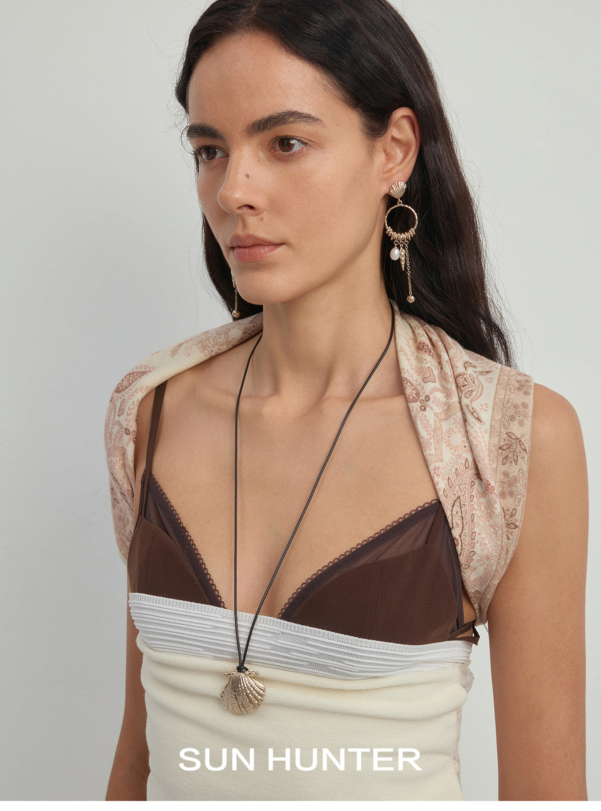 MUKTANK×SUN HUNTEROcean Shell Slide Necklace