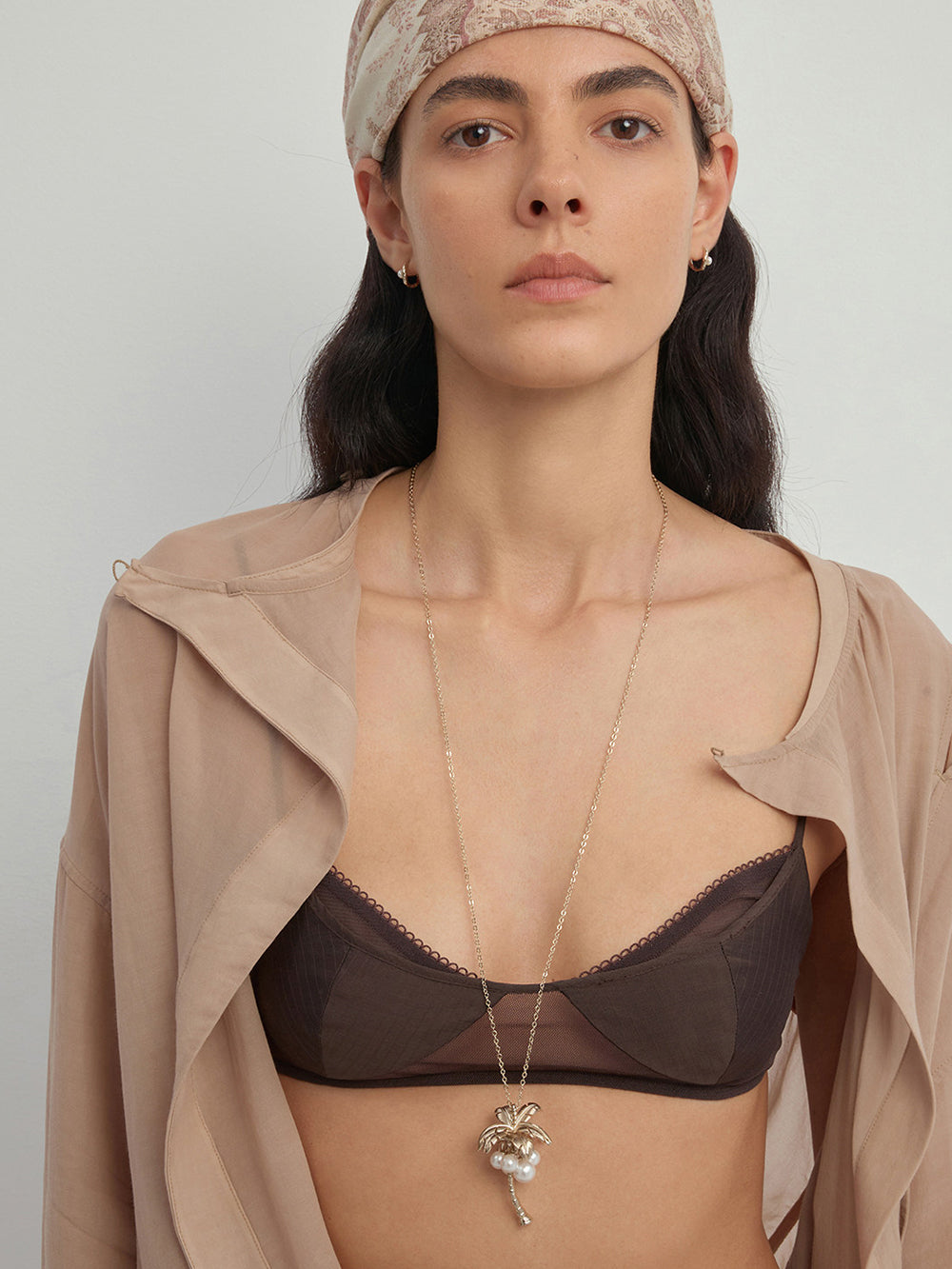 MUKTANK × SUN HUNTER Ocean Coconut Tree Necklace